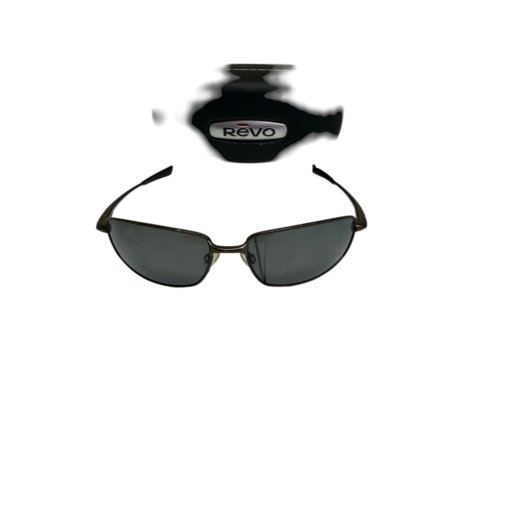 Revo Sunglasses Mens OS Gunmetal Discern Ti Polarized RE 8000-02 Rectangular